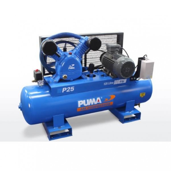 Puma PU P25 415V - 415V 3kW 390L/min Electric Motor Air Compressor Three Phase